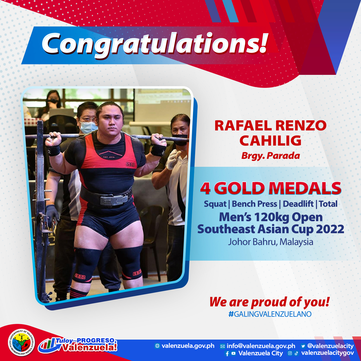 Valenzuela City - Valenzuelano Powerlifter bags 4 Gold... | Facebook