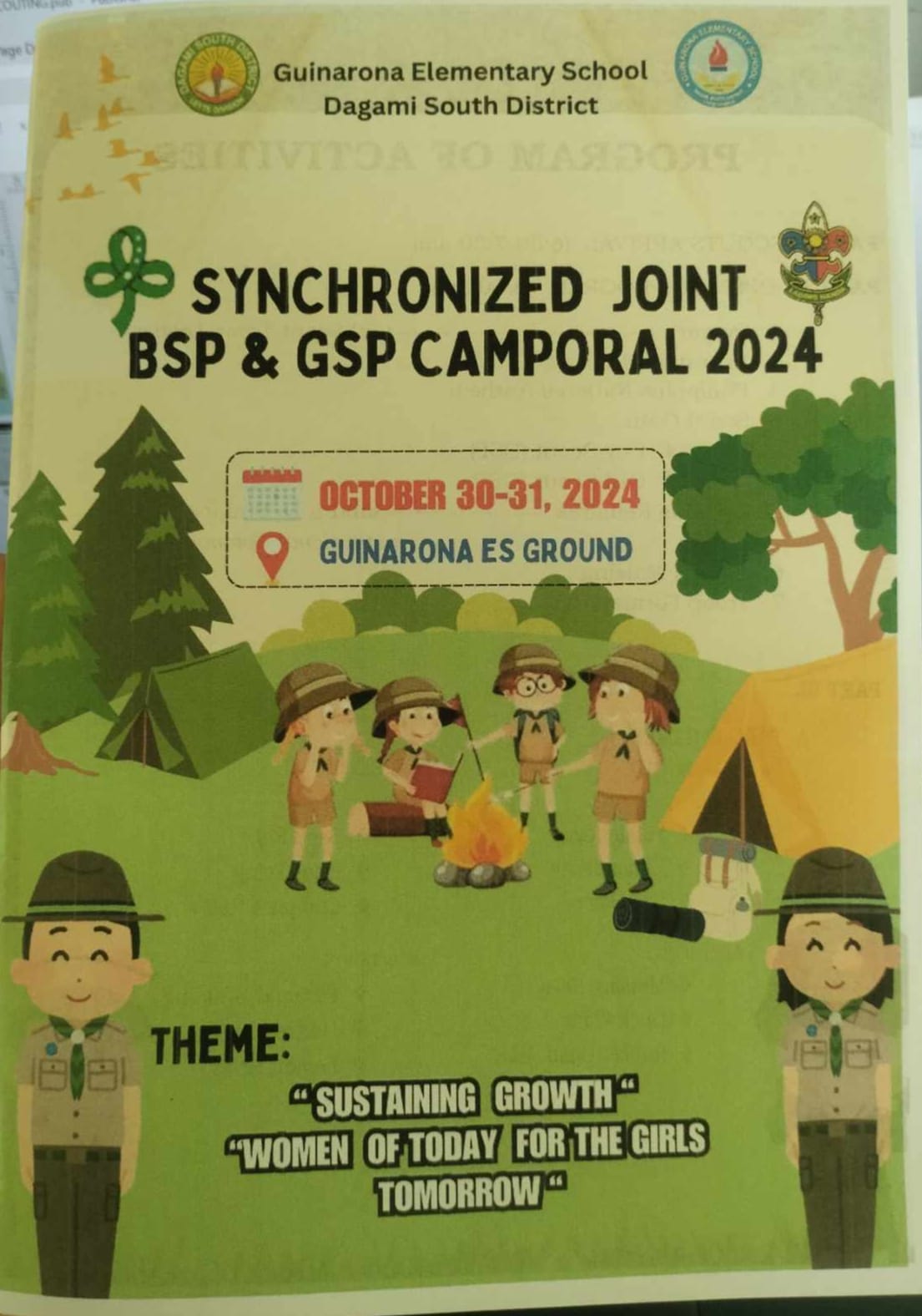 Joint BSP & GSP Camporal 2024 - Guinarona Elementary School | Facebook