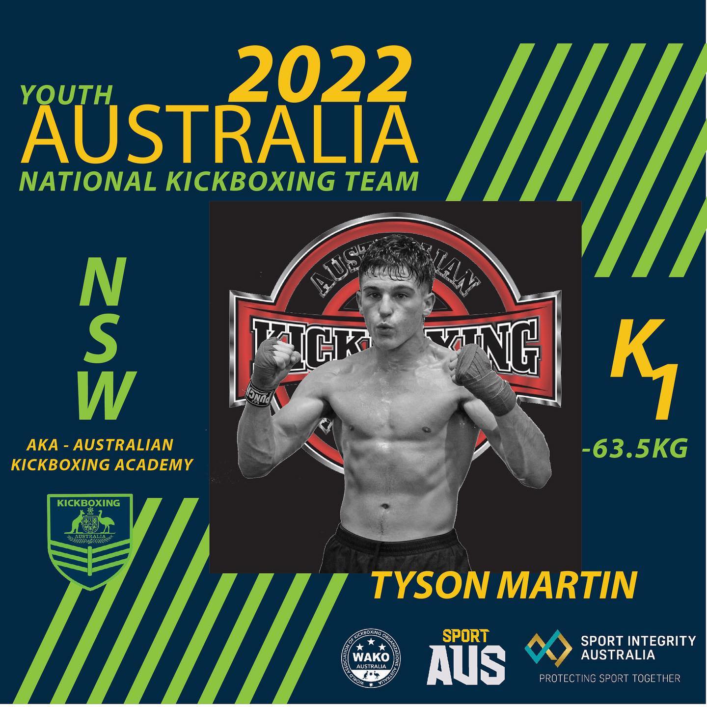 Tysons been selected to... - Australian Kickboxing Academy | Facebook