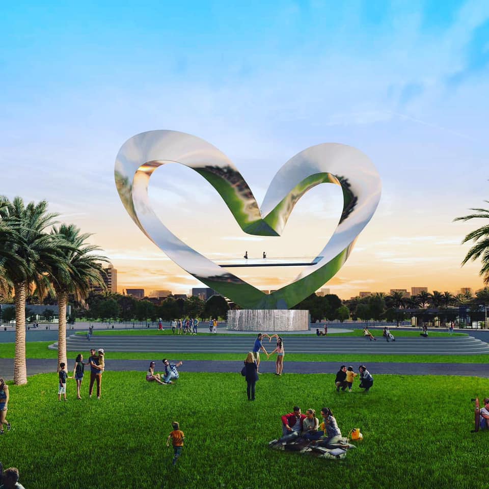 Port St. Lucie now has the largest heart sculpture in the world.