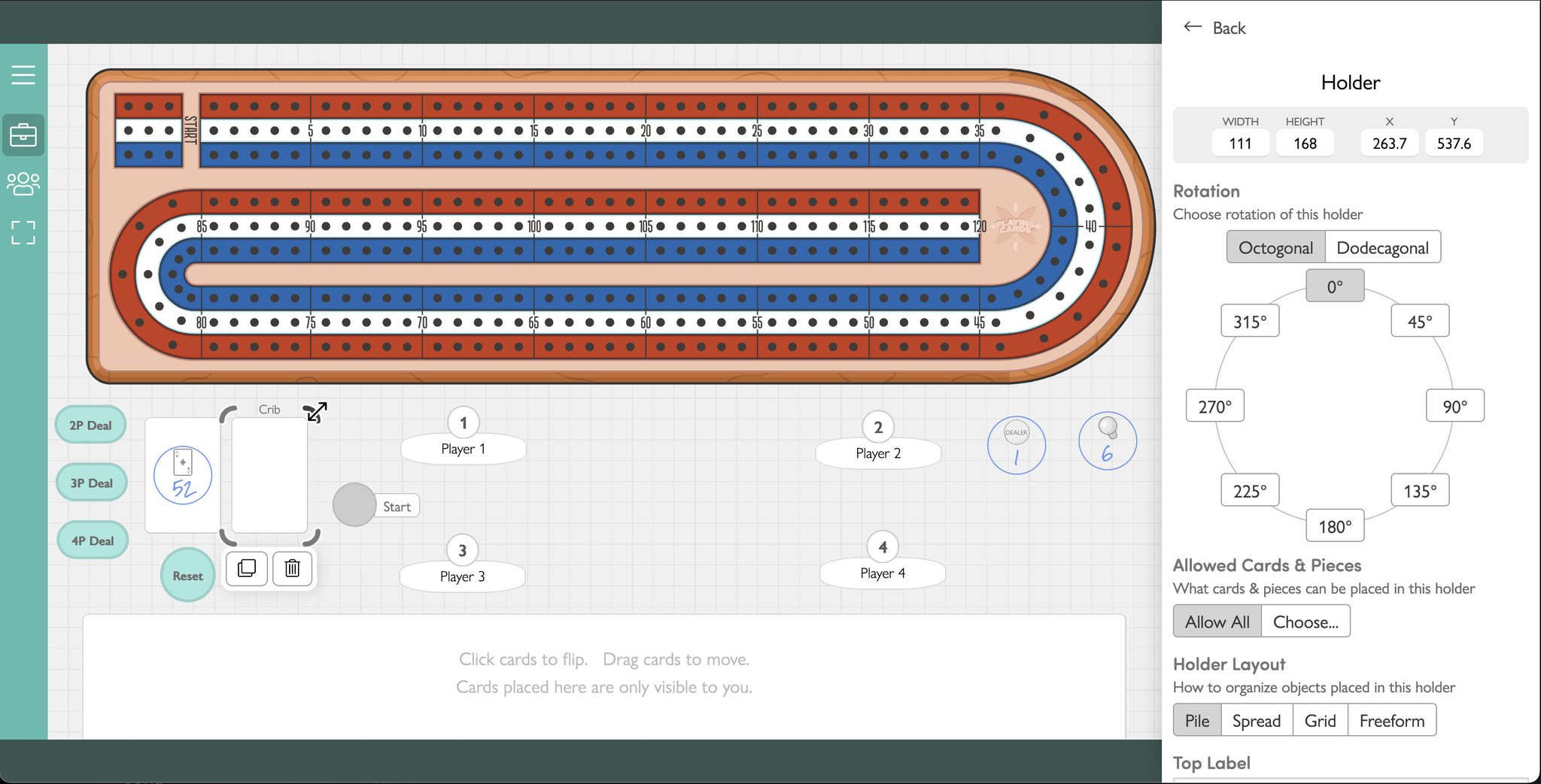 PlayingCards.io - Try this on for size - Edit Mode looks a little ...