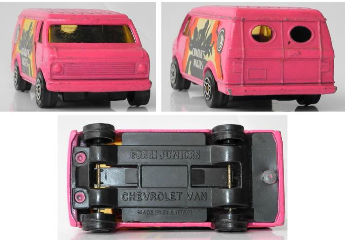 Charlie's Angels corgi juniors Chevrolet van toy