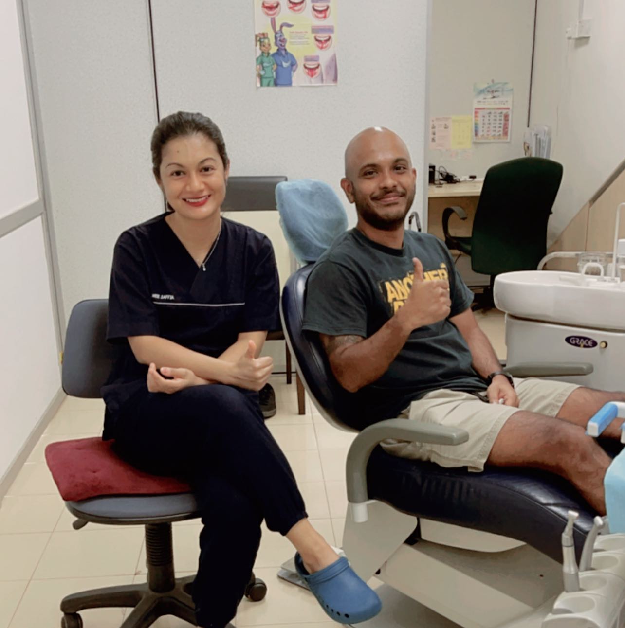 Klinik Pergigian Ameen Thanks To Mr Adrian For Trusting Ameen Dental Dental Filling Done For Him Today We Open From Monday To Saturday Sunday Off Seberang Jaya 10am To