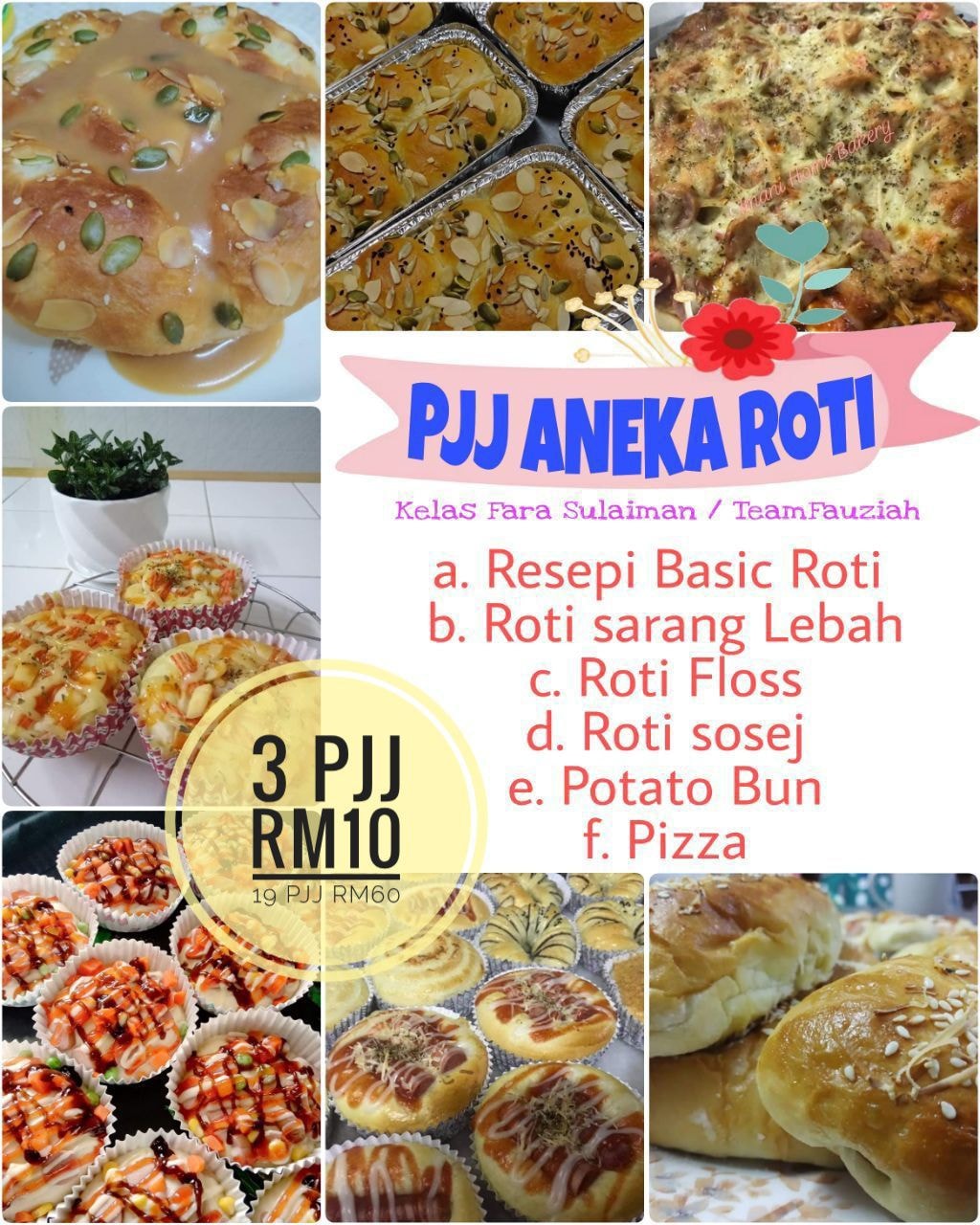 🥖 PJJ ANEKA ROTI 🥖 💥... - Kelas Belajar Memasak Secara Online
