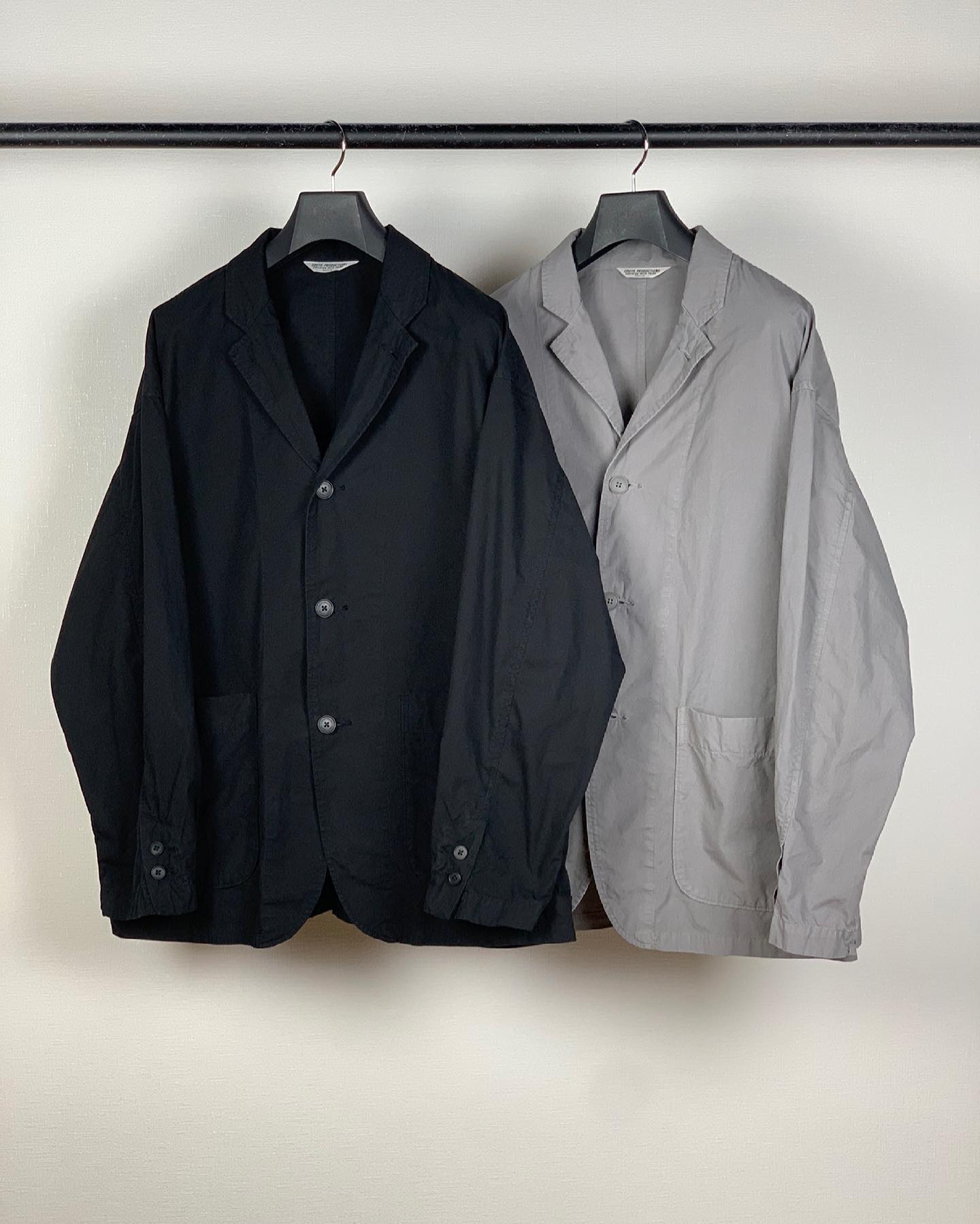 COOTIE PRODUCTIONS . Garment Dyed Lapel Jacket . 100％ Cotton 