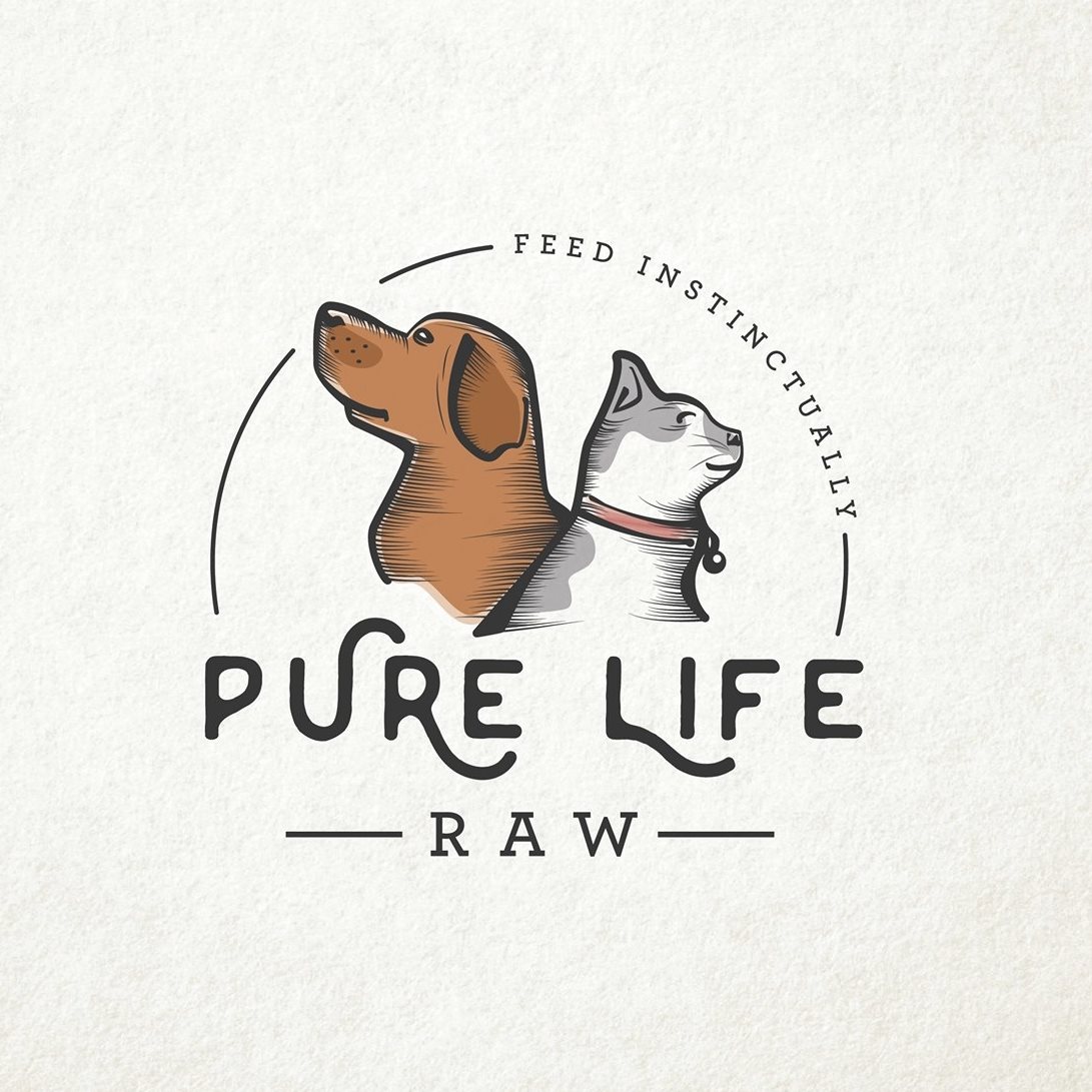 This is how we do dinner at home 🐱🥩 Defrosted Pure Life Raw, scooped ...