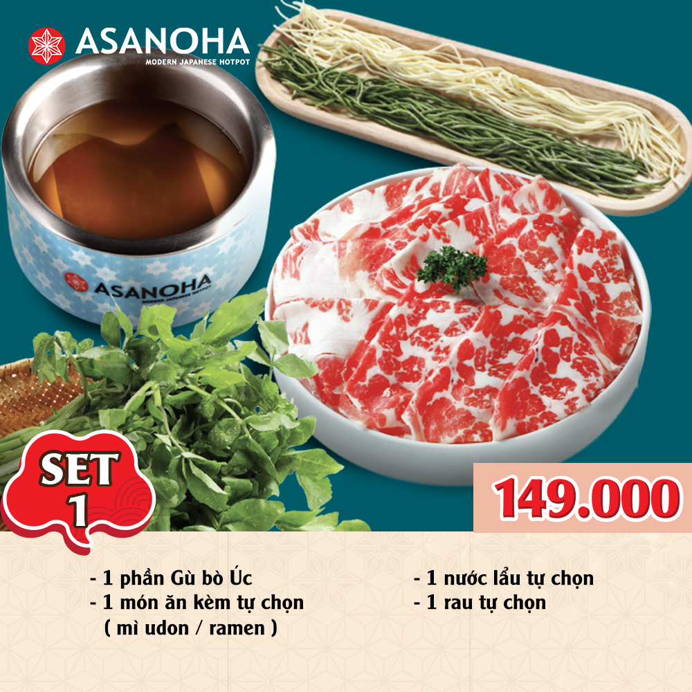 SET LUNCH MỚI - BỮA... - Asanoha - Modern Japanese Hotpot | Facebook