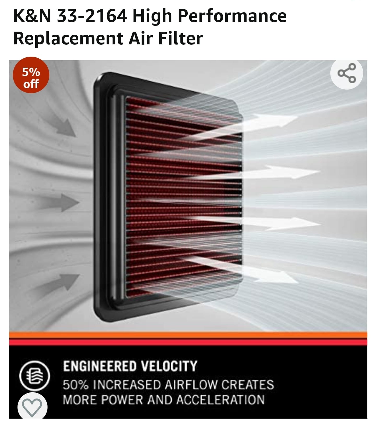 K&N Panel Air Filter FOR MITSUBISHI PAJERO 3.5L V6 F/I 33-2164 Motors US $155.66