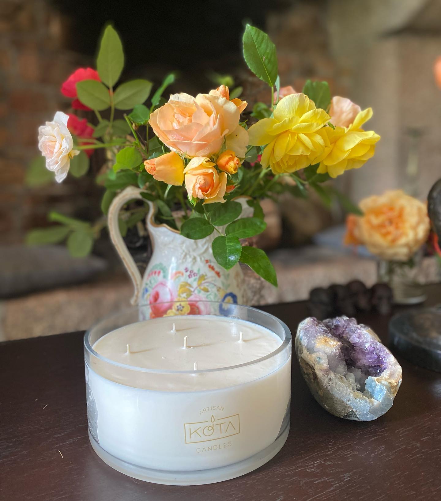Alongside our fragrance, find our Boudoir scented candle, encased