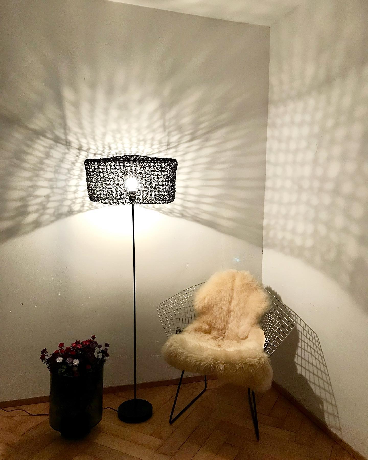 MONKA - Our lamp FILET FLOOR is handmade of paper yarn 😉🌳💡...