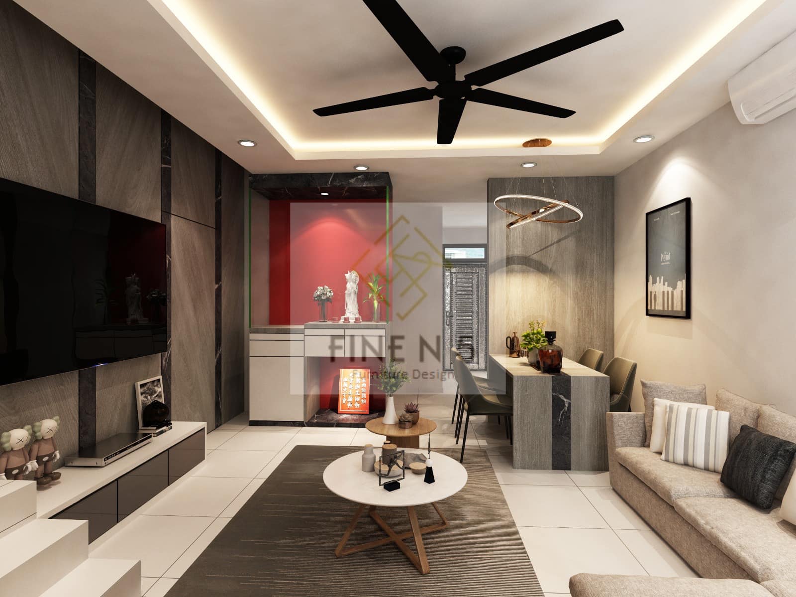 热辣辣3D设计图出炉咯 感谢屋主的支持与信任... - FINE N 5 Interior Design | Facebook