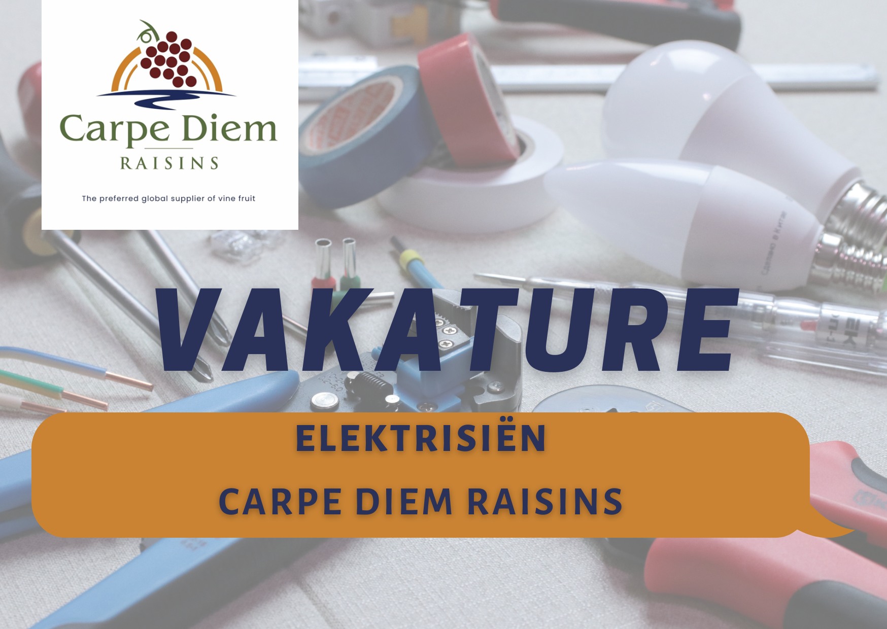 𝗩𝗔𝗞𝗔𝗧𝗨𝗥𝗘 𝗘𝗟𝗘𝗞𝗧𝗥𝗜𝗦𝗜ë𝗡 𝗖𝗔𝗥𝗣𝗘 𝗗𝗜𝗘𝗠... - Carpe Diem Raisins | Facebook