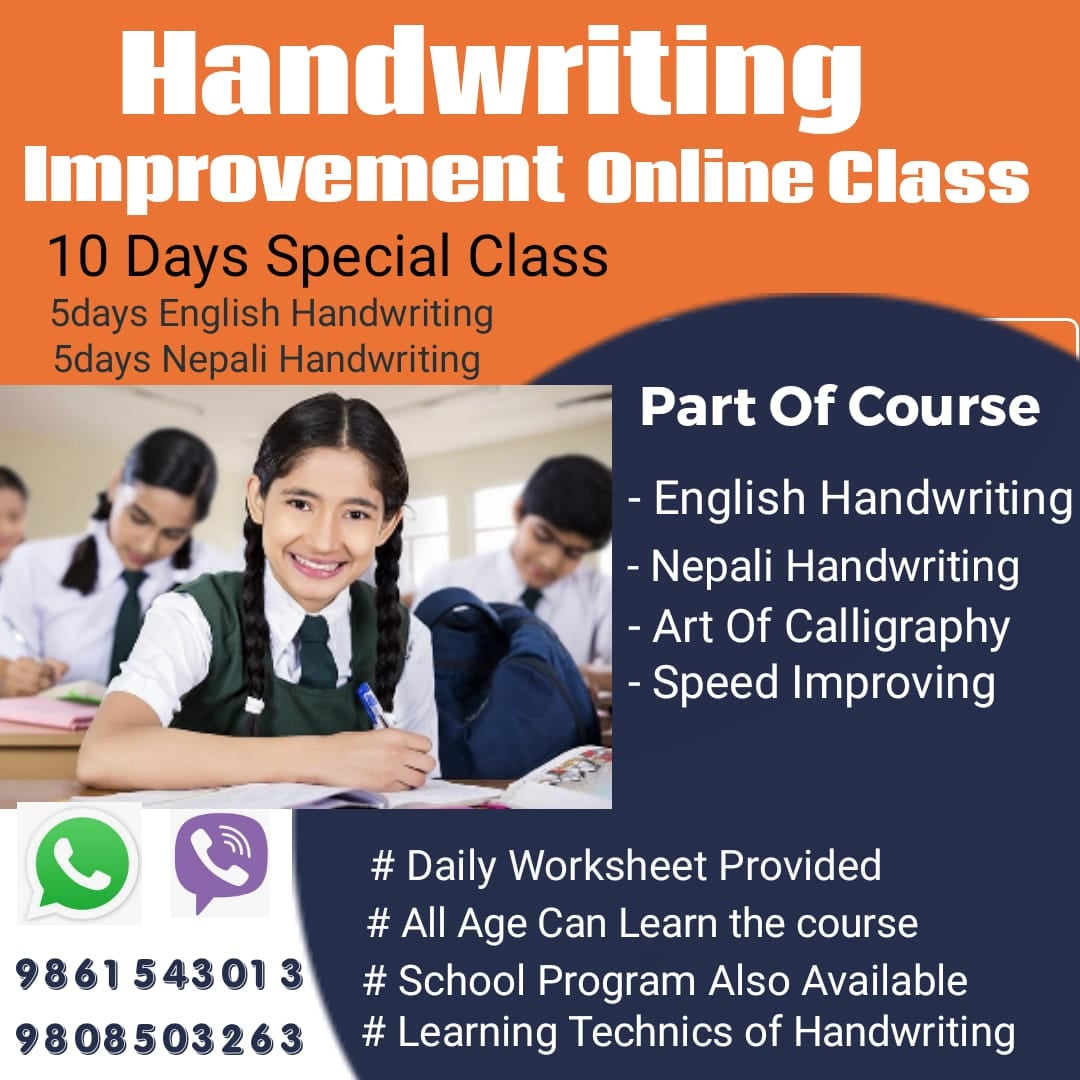 Handwriting Learning Class - Hello Everyone!!! This is Samir Maharjan ...