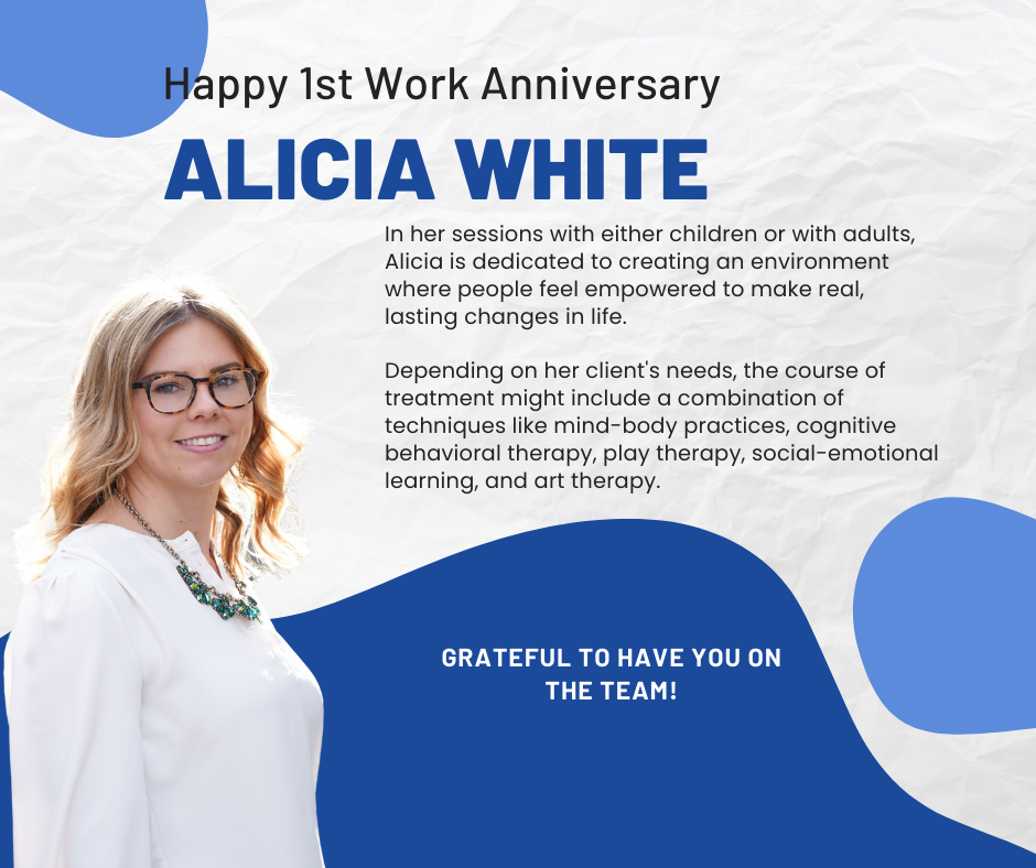 Be Well Better Counseling Services - Happy 1st Work Anniversary, Alicia ...