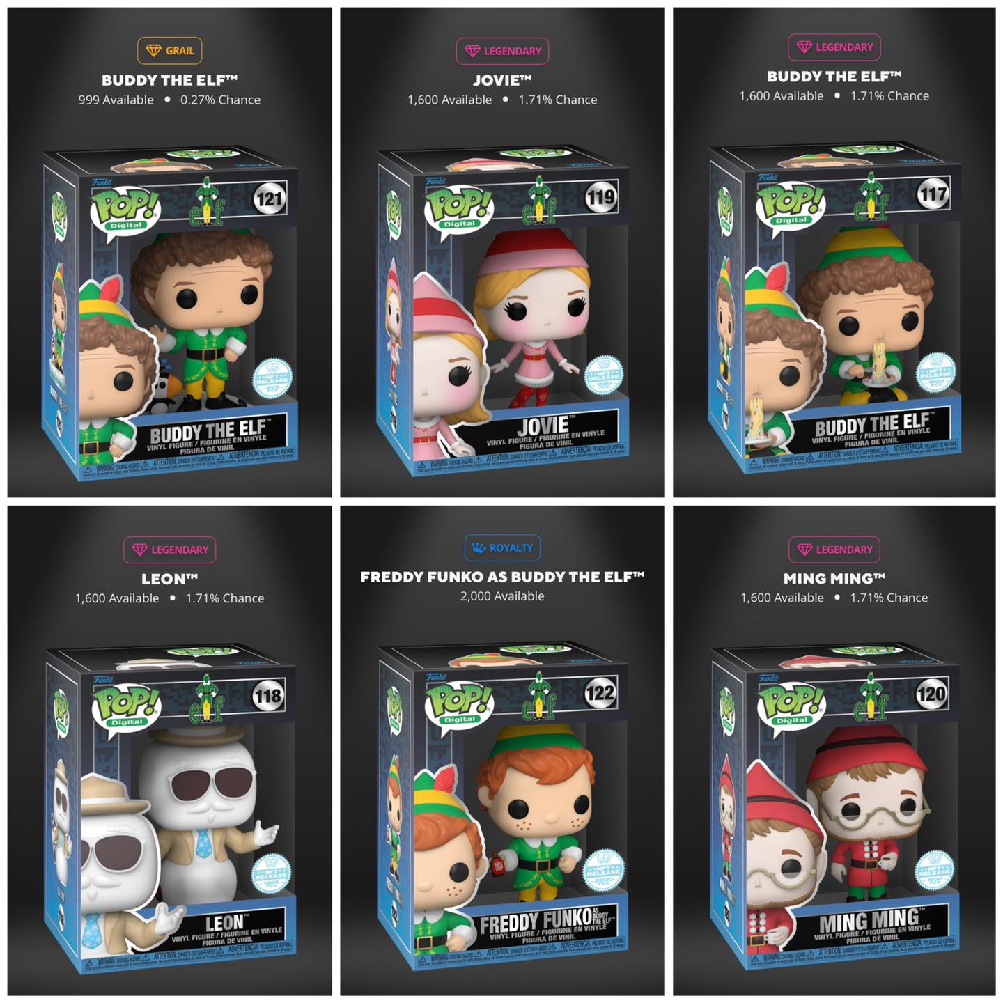 Buddy the Elf NFT is arriving in a Deluxe size box. Originally  display picture 1