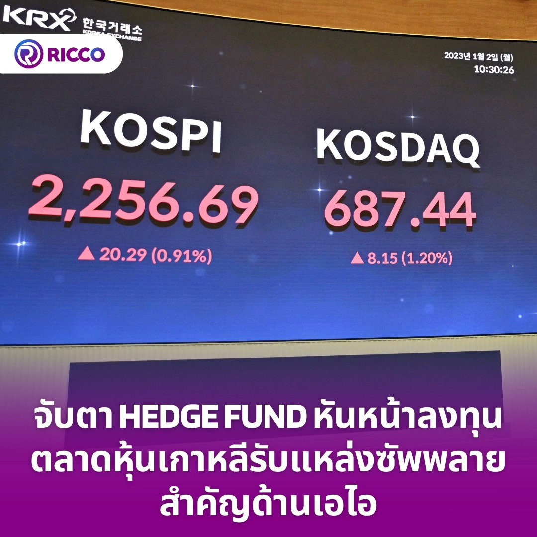 Ricco Wealth - จับตา Hedge Fund...