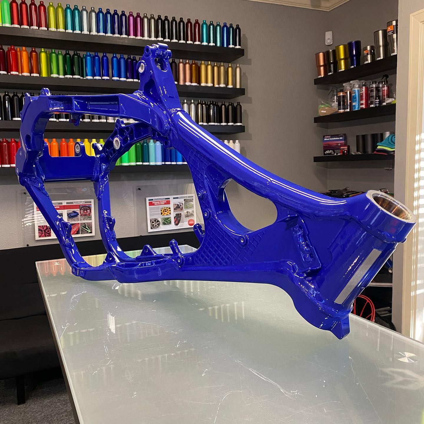 Yamaha dirt bike frame... - Unit F14 Powder Coating