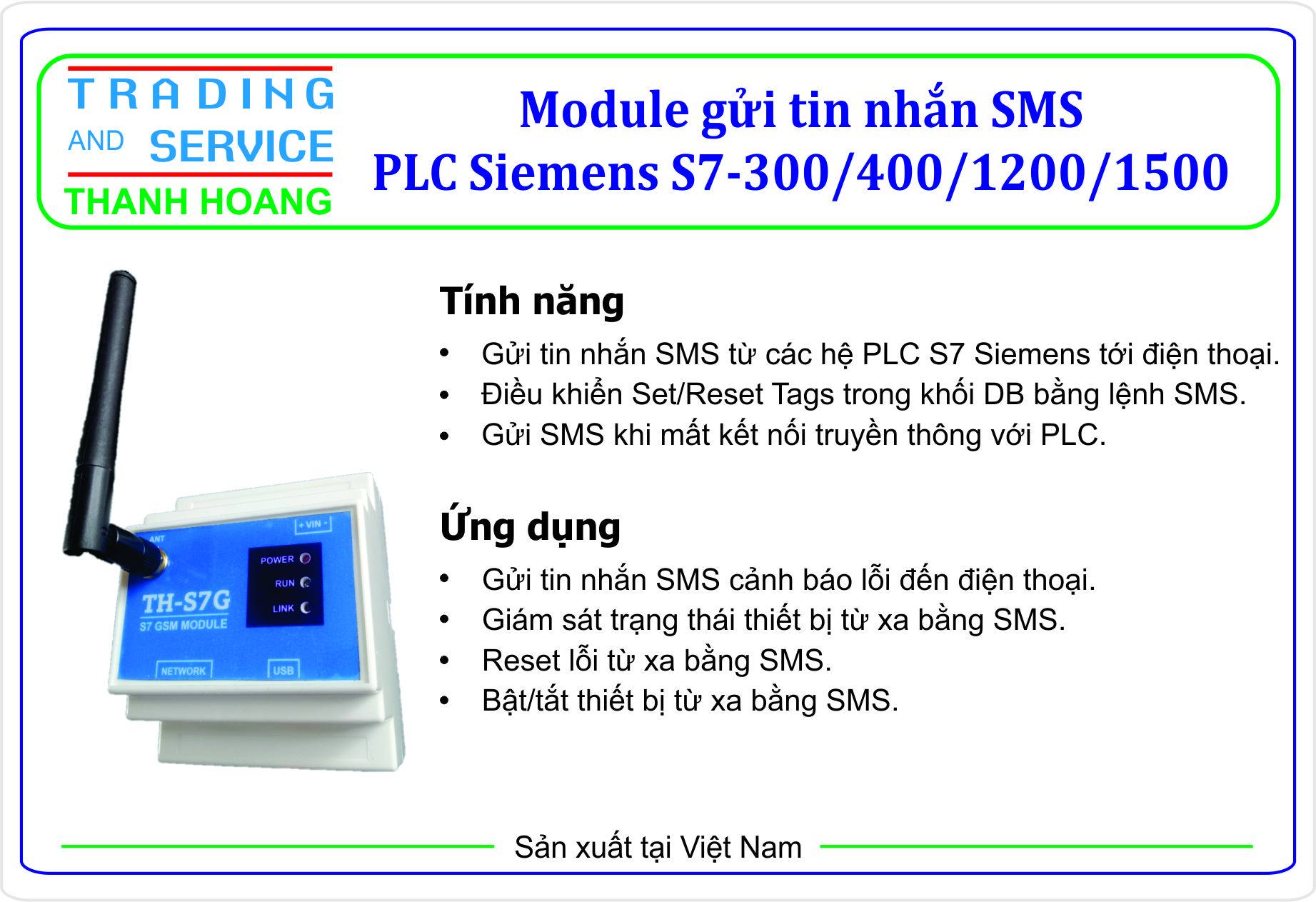 Coolmay - Module gửi tin nhắn SMS cho PLC S7 Siemens. https://coolmay ...