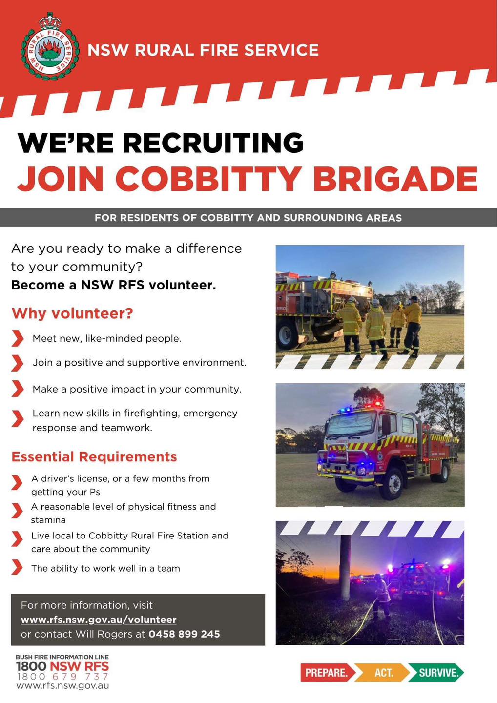If anyone’s interested in... - Cobbitty Rural Fire Brigade | Facebook