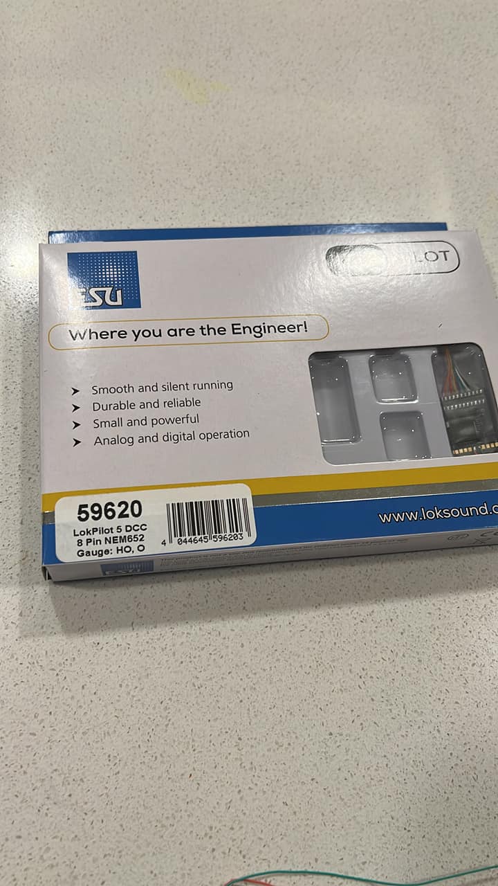 Esu 59820 Lokpilot Micro V5.0 Dcc to 8 Pin Nem 652