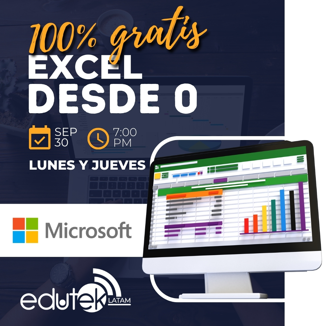 Edutek Latam - 🎉 ¡Curso de Excel Básico 100% GRATUITO! 🎉... | Facebook