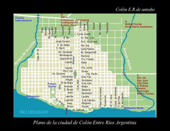 Colón de Antaño-Entre Ríos- Argentina - Plano de Colón Entre Ríos ...