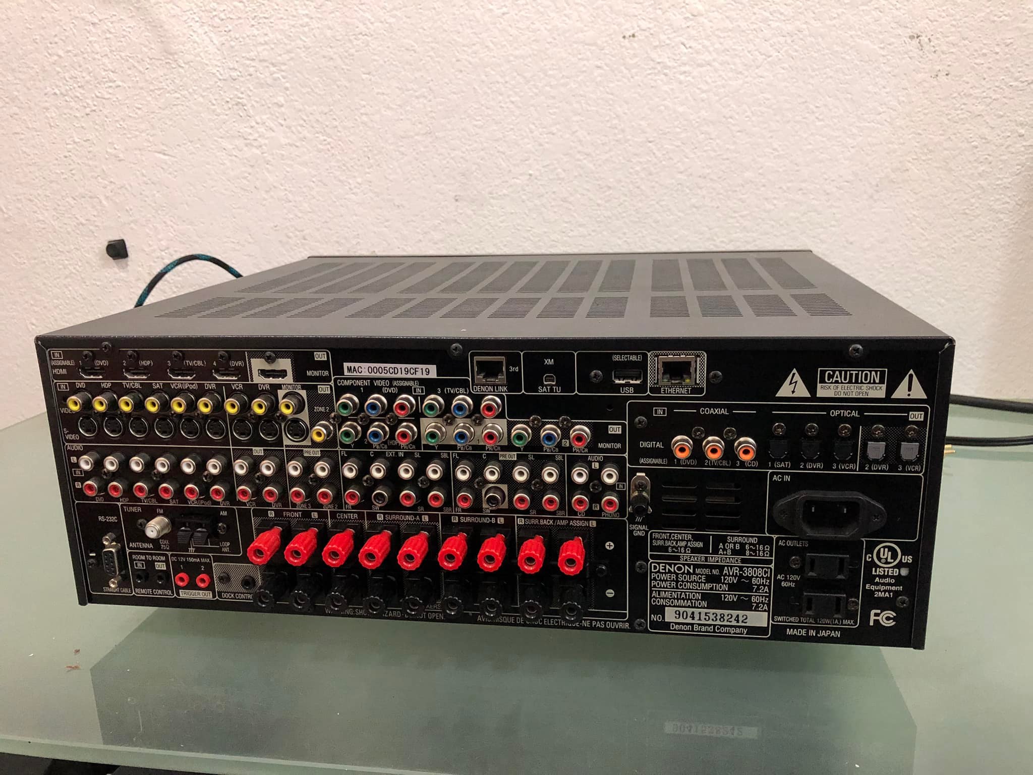 Denon AVC-2809 7.1 channel surround amplifier for sale