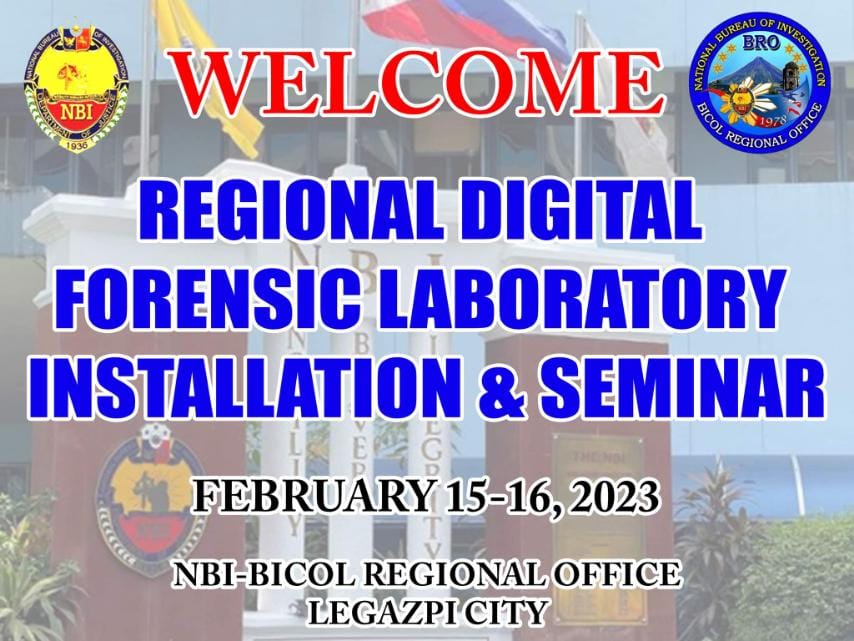Installation of our NBI Bicol Regional Digital Forensic Lab to serve ...