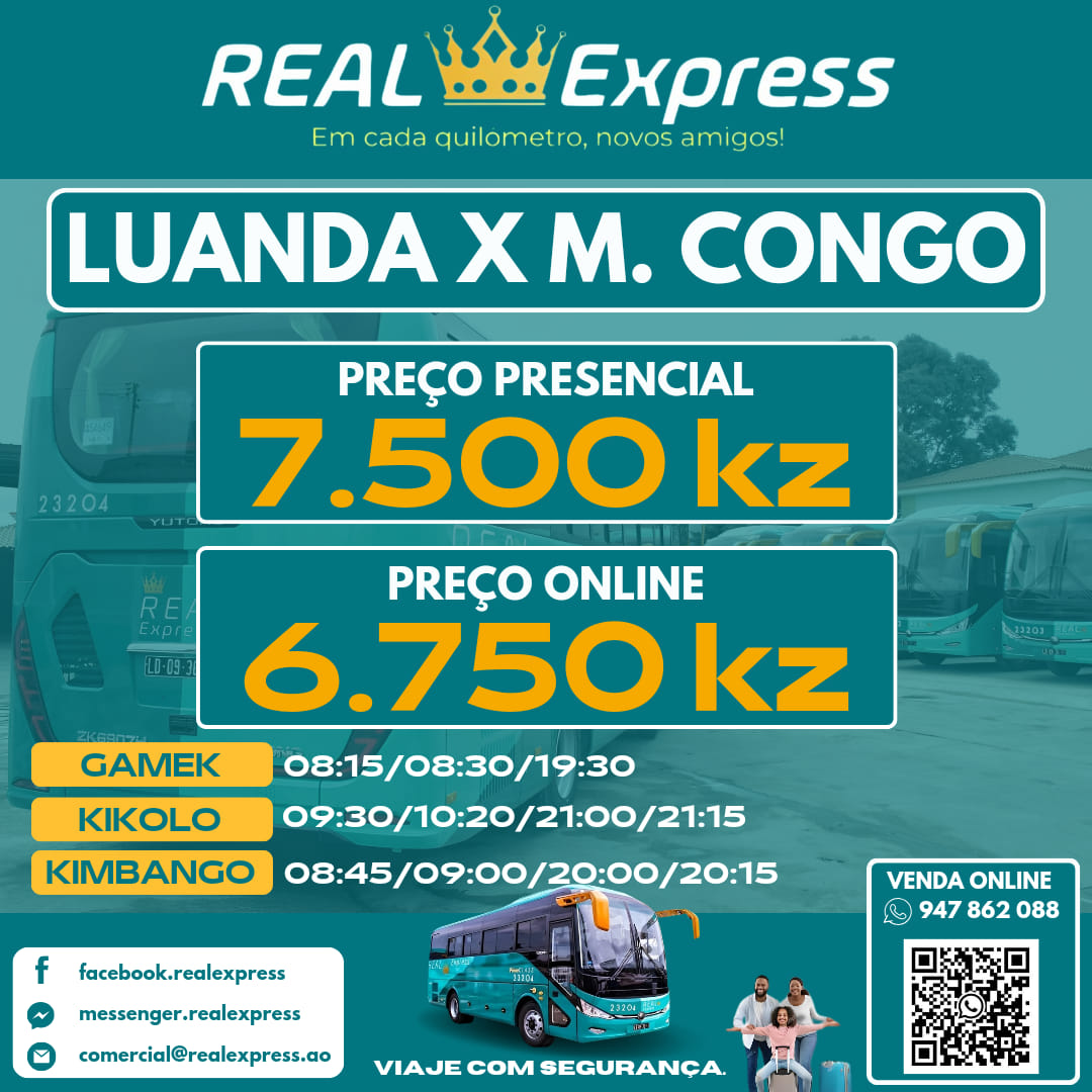 Real Express - LINHA: NZETO > SOYO.📣 LINHA: NZETO >...