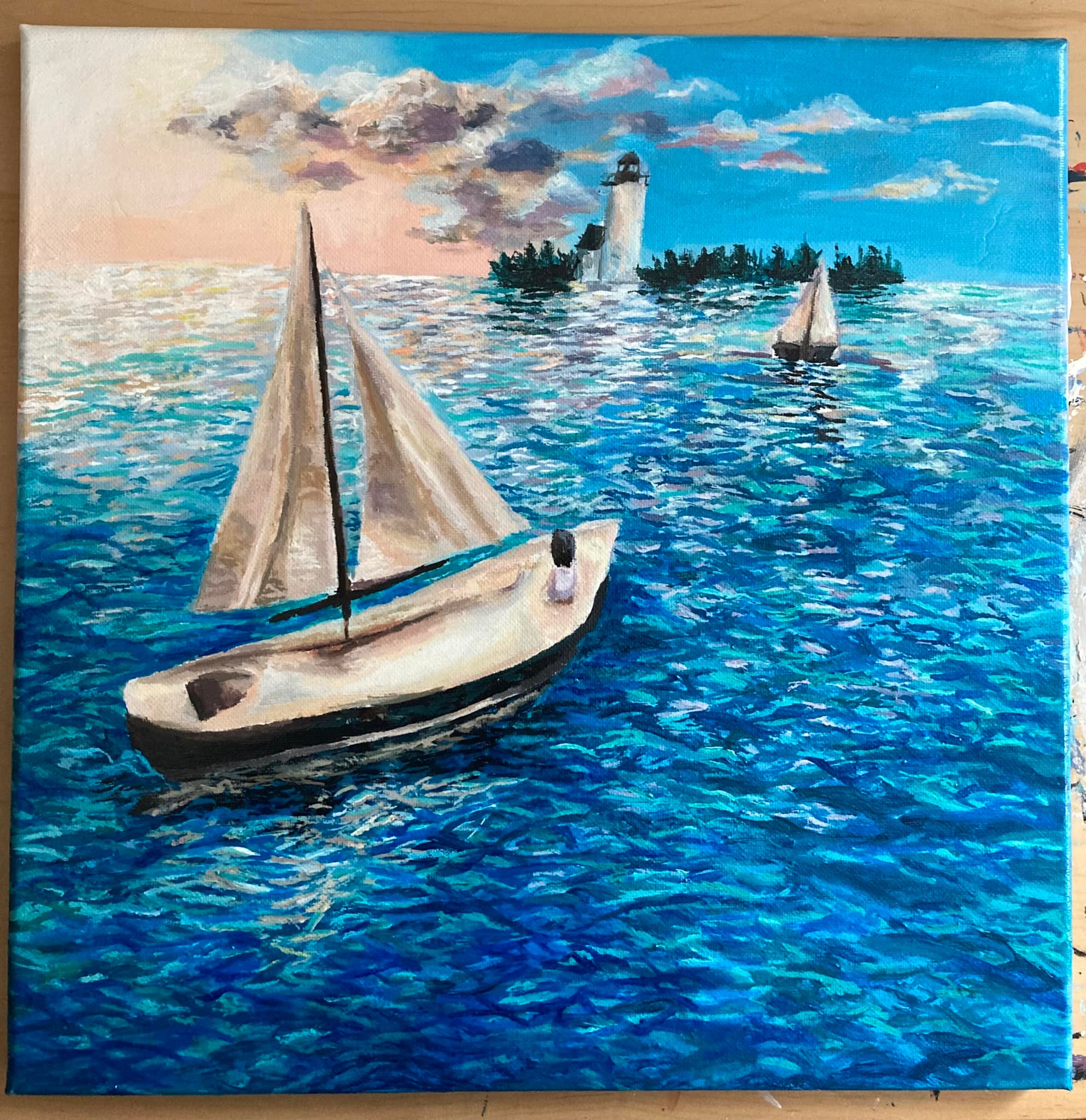 Sailboat painting for sale, 8