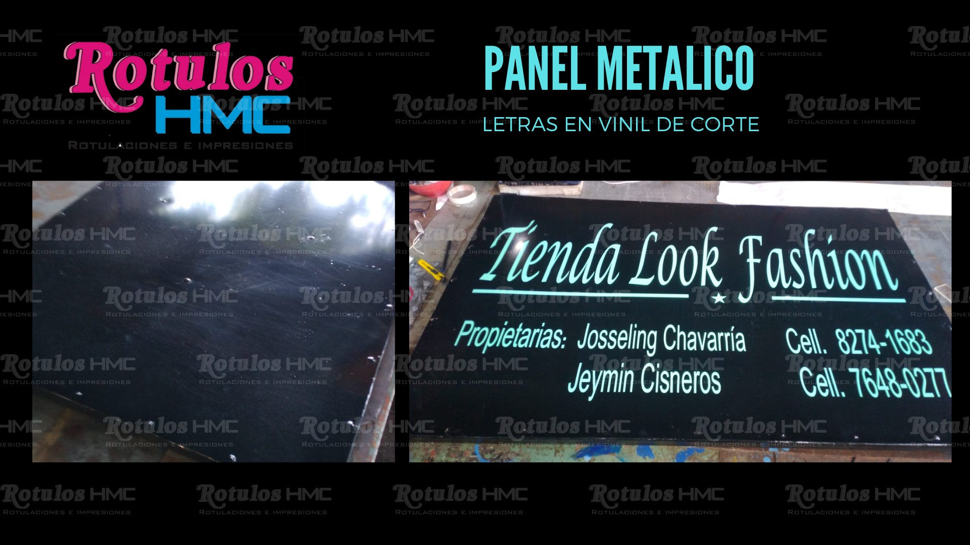 Rotulos H M C - Elaboración de Panel Metálico con Letras...