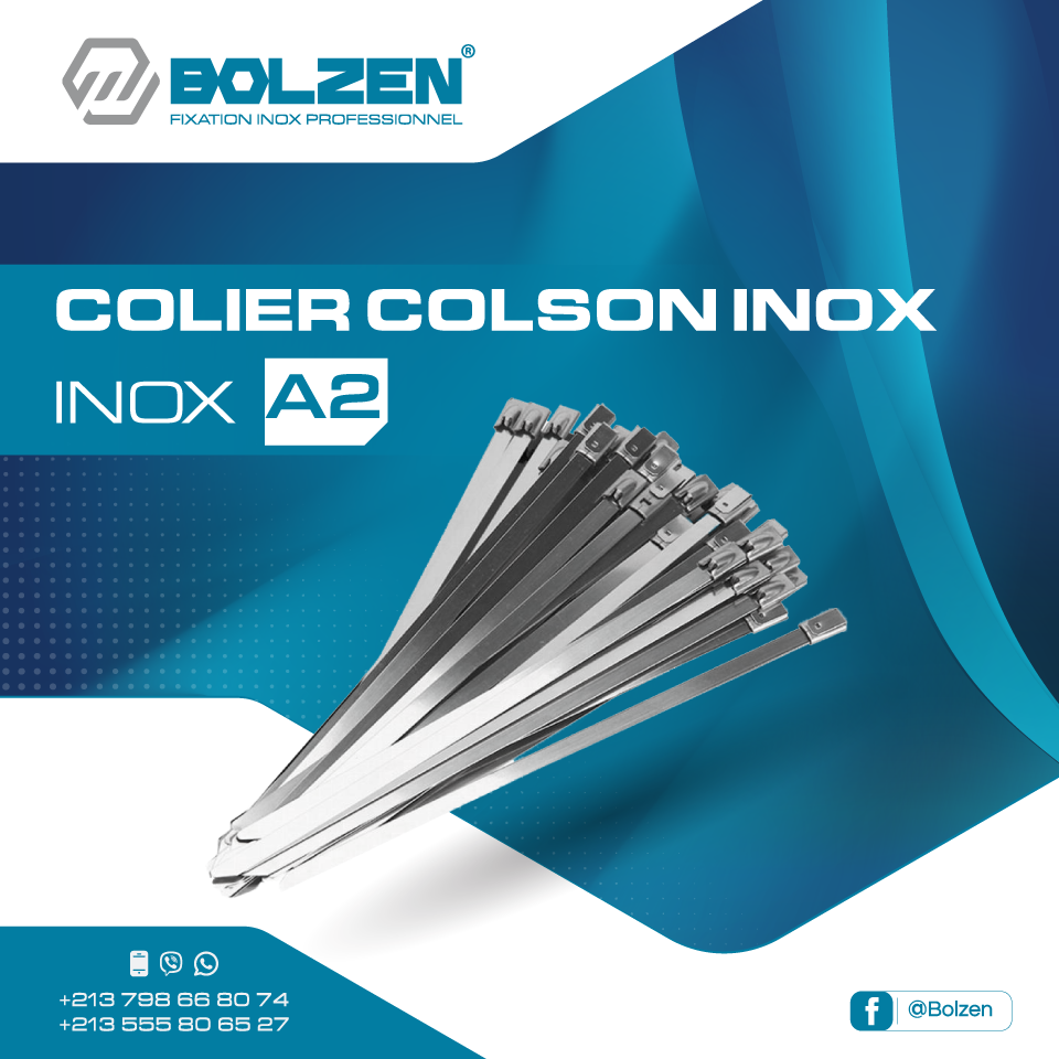 Bolzen - 🔹 Collier colson INOX : spécial pour serrage à bille mécanique ...