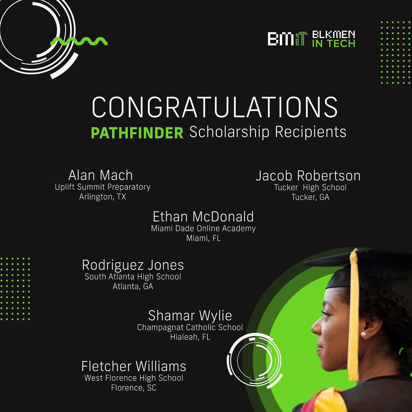 BLK Men in Tech - Congratulations to our 2022 Scholarship...