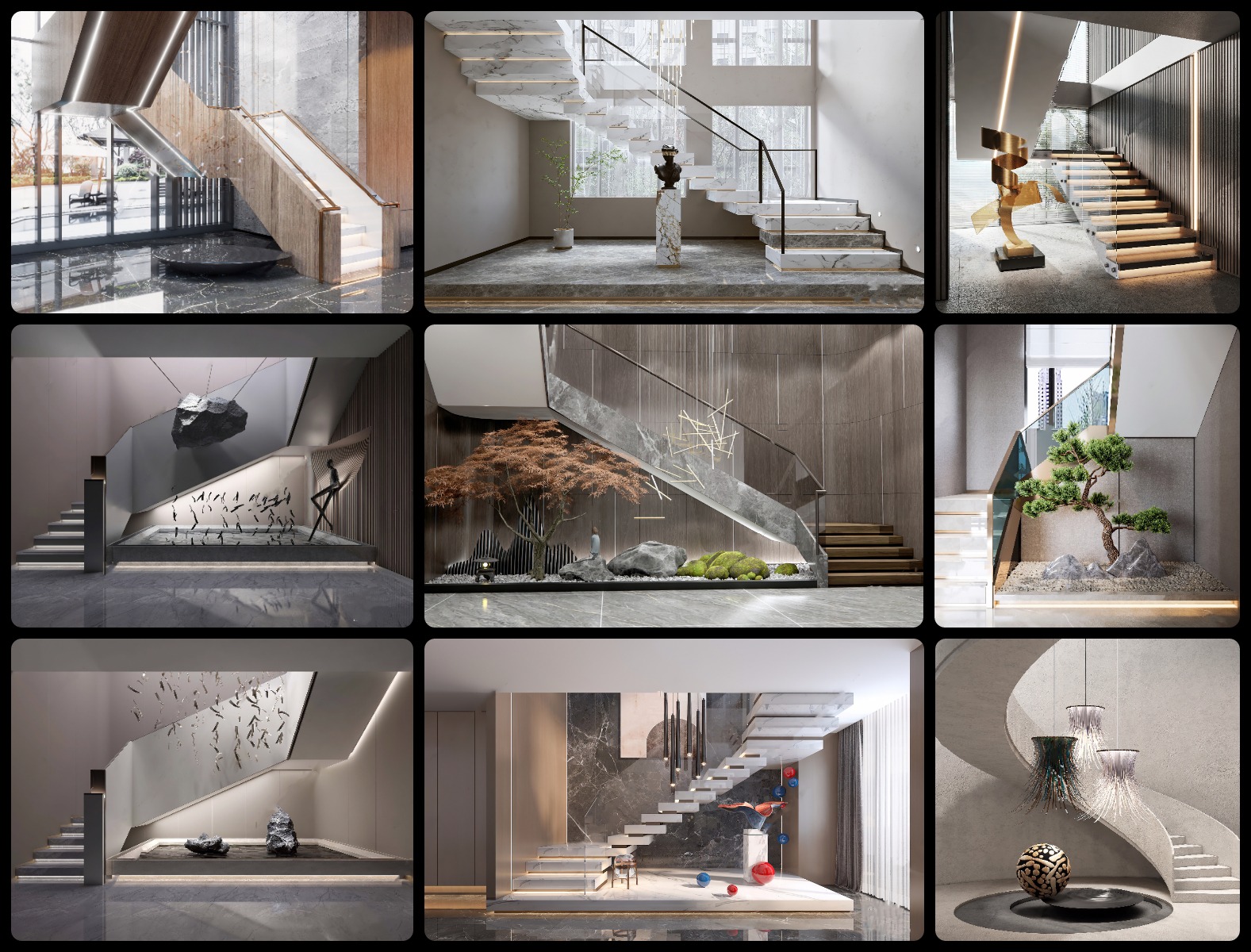 Sketchup File - Staircase Decor – Sketchup Models By Cuong...