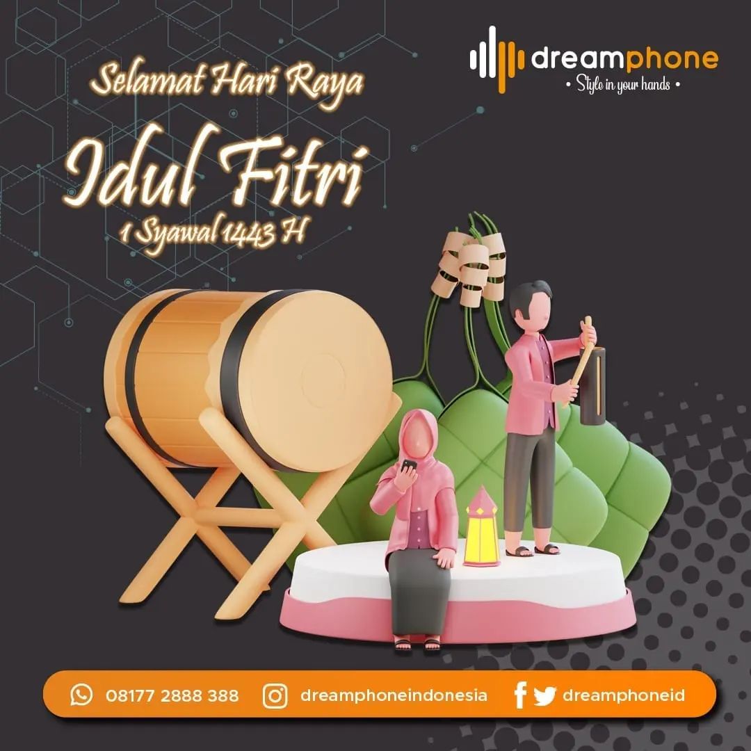 Dream Phone - Takbir berkumandang, bulan syawal pun datang, dengan