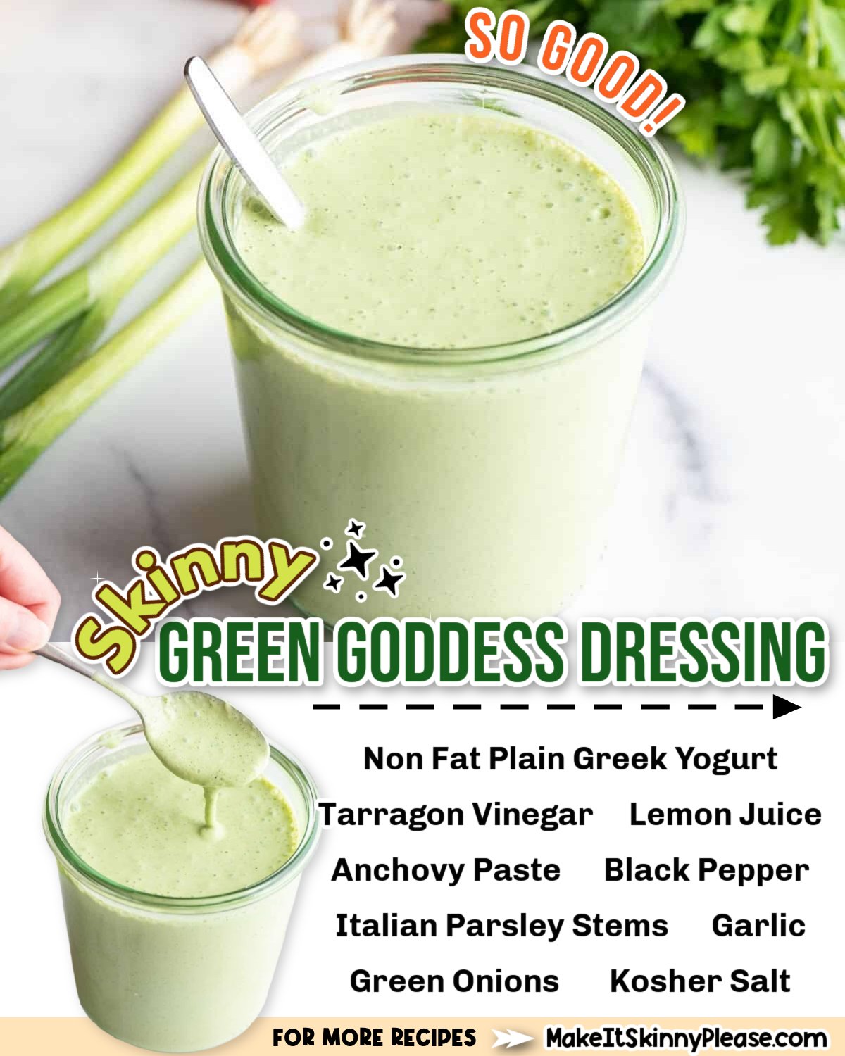 skinny green goddess dressing salad recipe kraft green goddess dressing