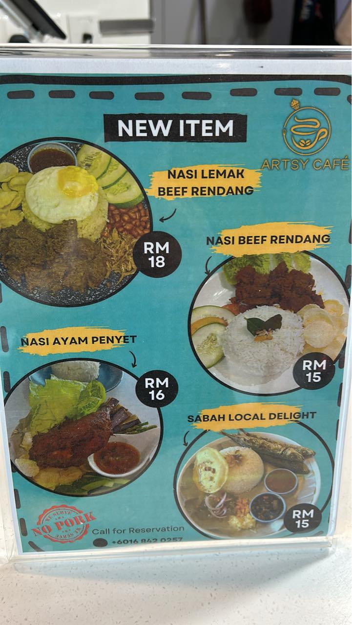 Artsy Cafe - New menu Nasi lemak beef rendang🔥🔥🔥🔥🔥 Nasi... | Facebook