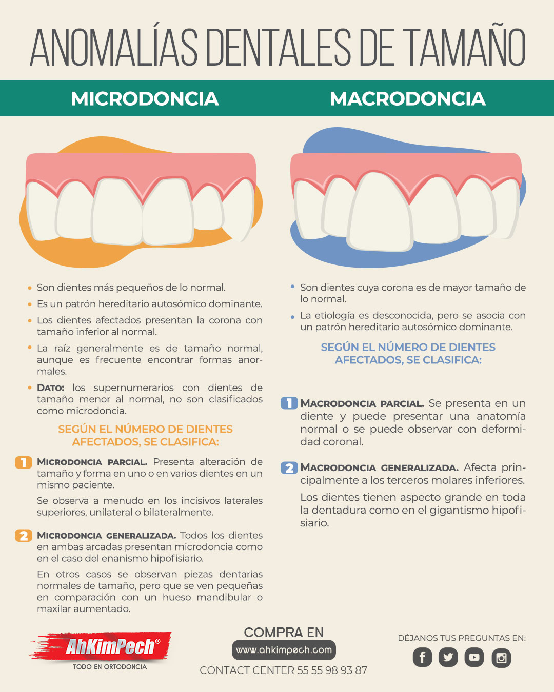 Ah-Kim-Pech - Las anomalías dentales de tamaño, son... | Facebook