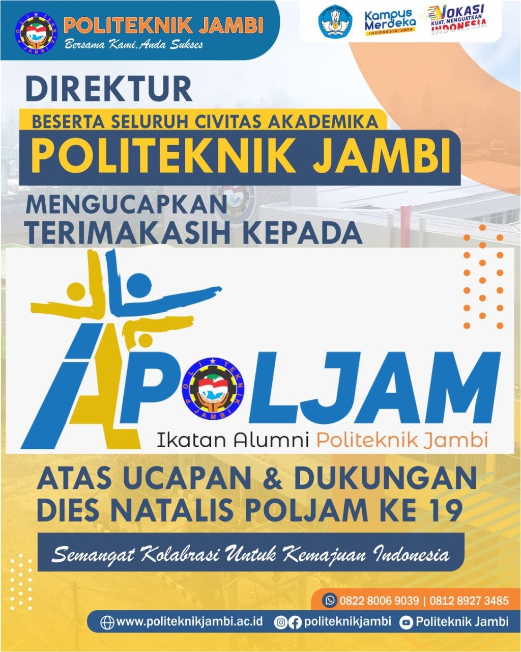 Direktur Beserta Civitas... - Poljam - Politeknik Jambi