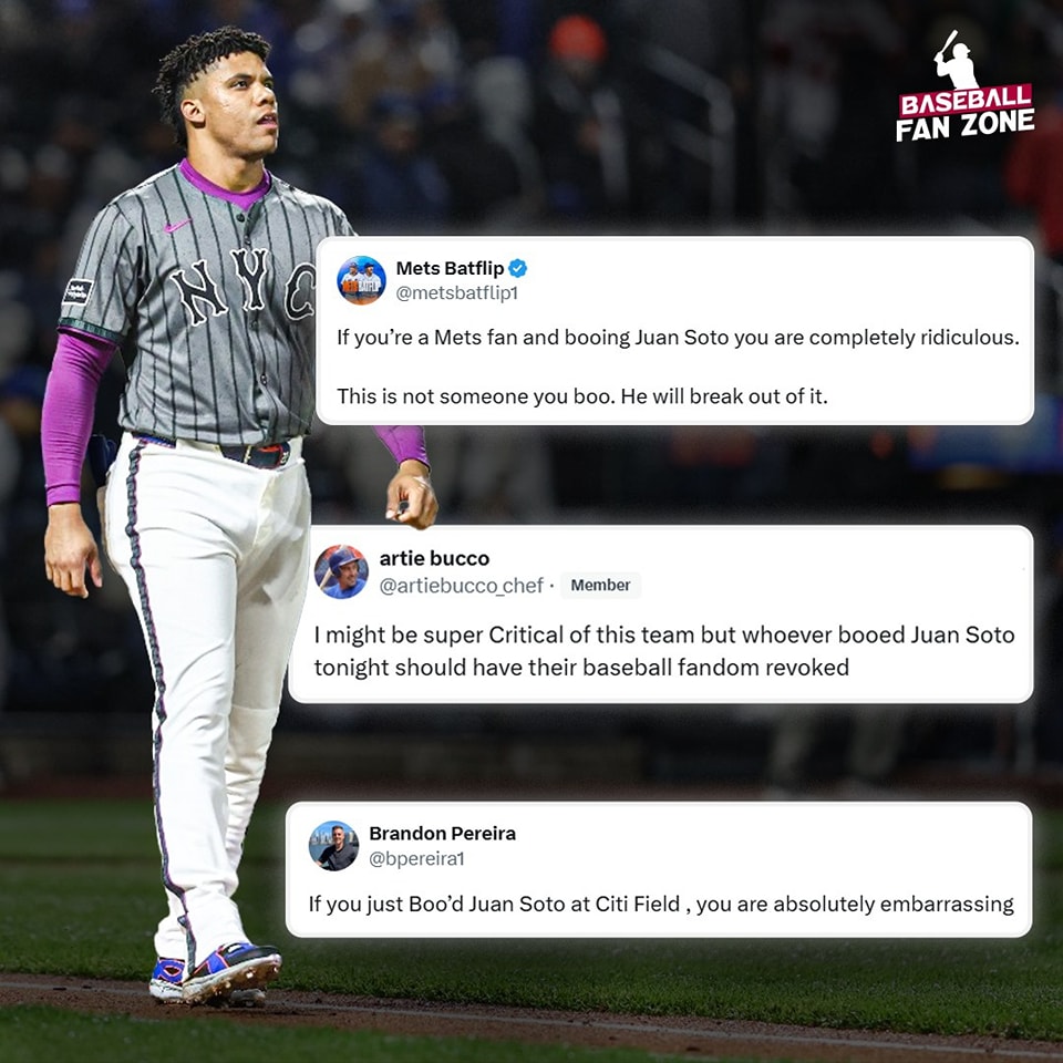 Mets fans rally around Juan Soto after... - Baseball Fanzone | Facebook