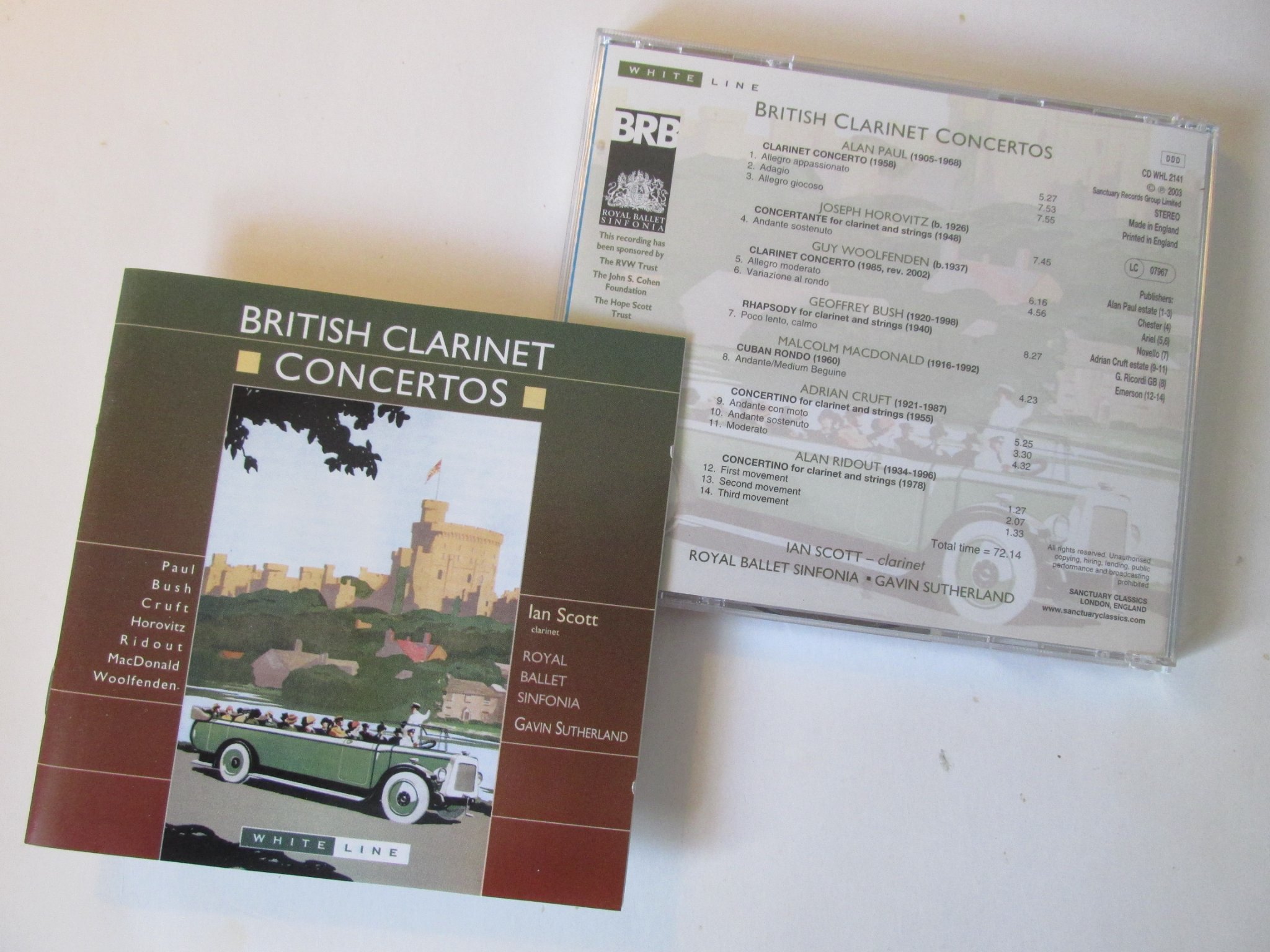 A septet of clarinet works by British composers for Saturday 