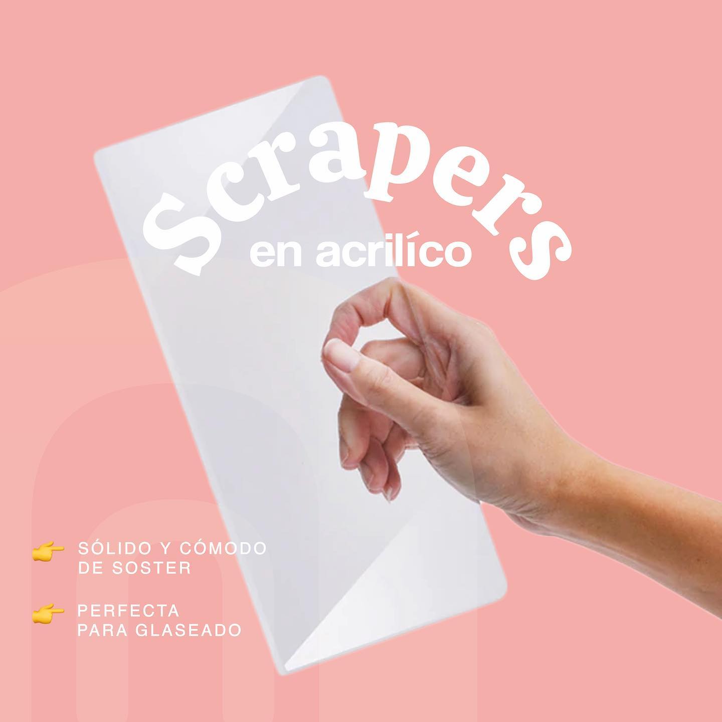 MEGA - SCRAPER ACRÍLICO PARA BORDES PERFECTOS 💓🤌🏼 Perfecta para ...