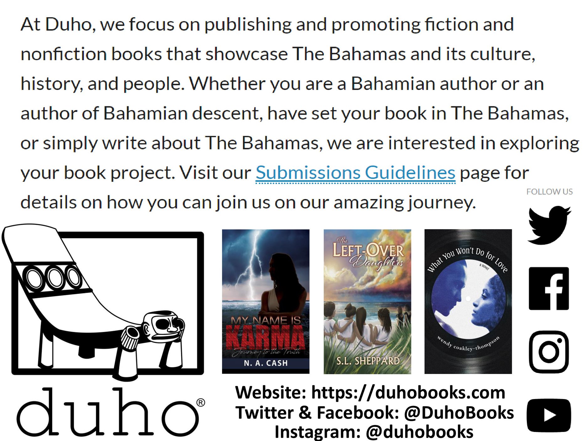 Duho Books - At Duho, we focus on publishing and promoting fiction and ...