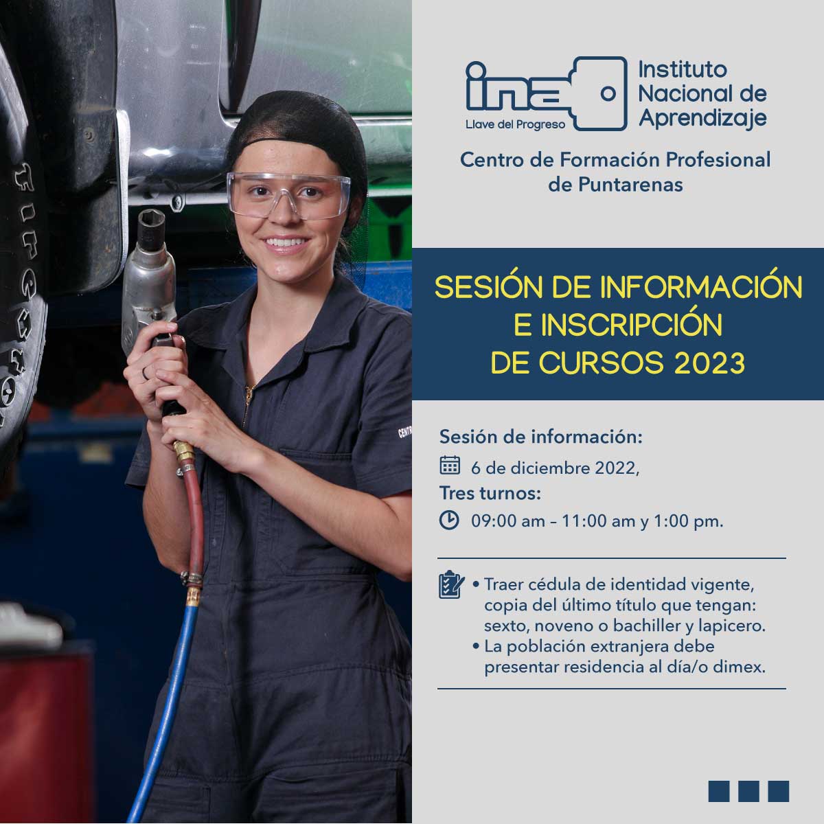 📌Tome nota ️... - Instituto Nacional de Aprendizaje (INA) | Facebook