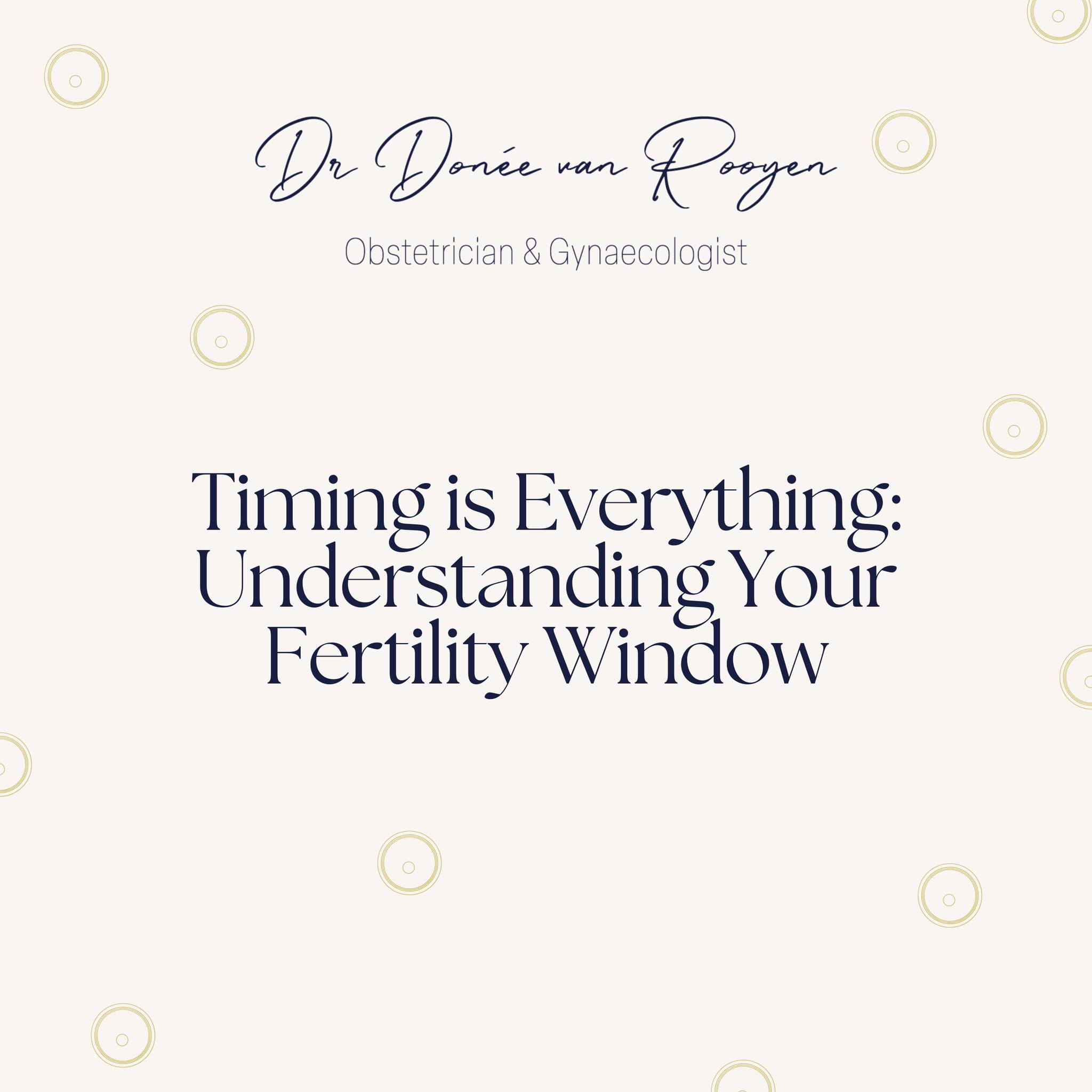 Dr - The fertility window is the phase in your menstrual cycle when you ...