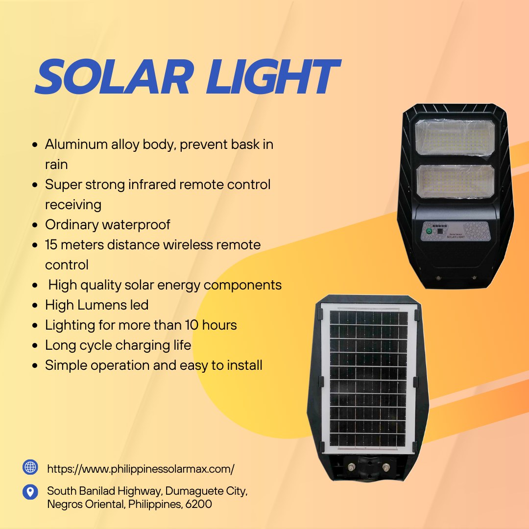 SOLAR MAX - New solar-powered streetlights have arrived!...