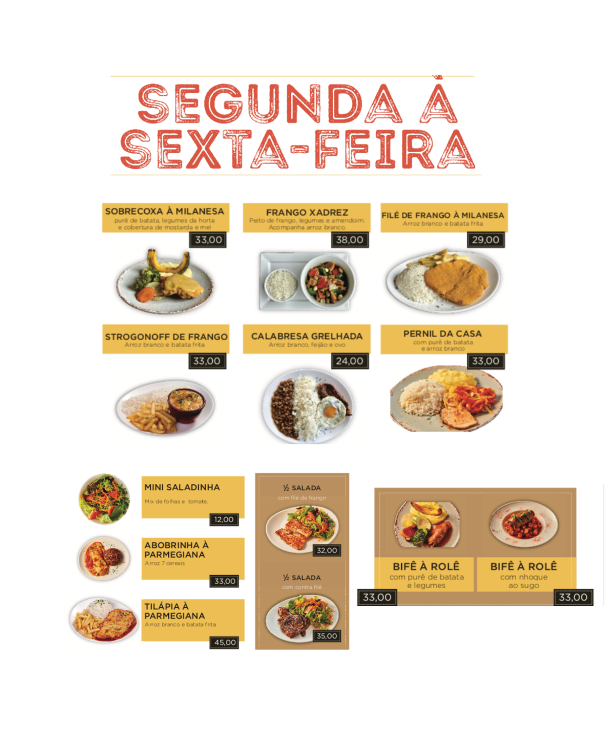 Pratos do Dia: TODAS as opções de... - FILÉ Restaurante & Bar
