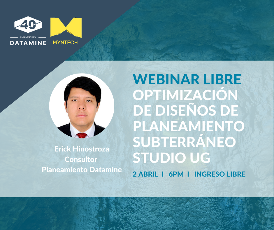 Datamine - Estimados, en colaboración con Datamine y Myntech Mining, se ...