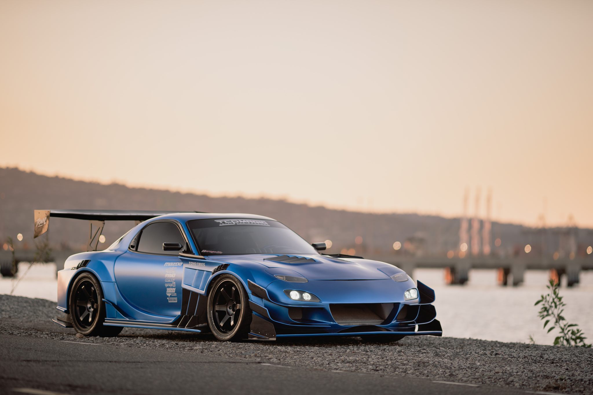 RDConcept - Car: Mazda RX7 FD Wheels: WORK Meister S1 3P F: 18x9.5 +16 ...
