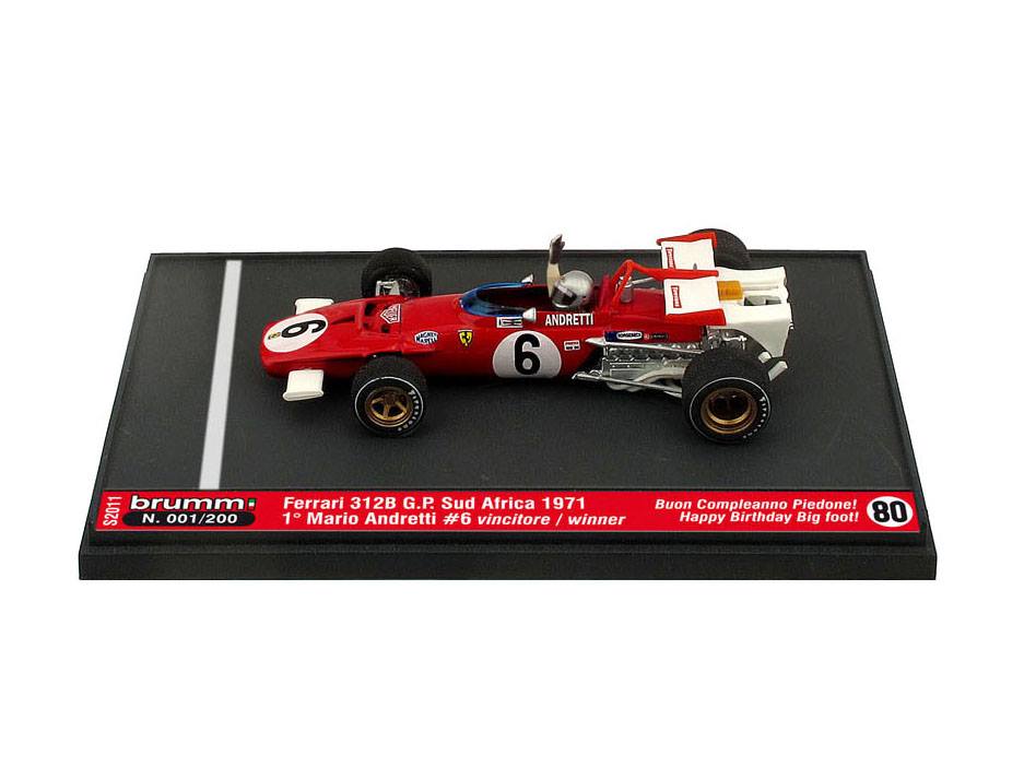 Brumm 1/43 Ferrari 312B 1971 Mario Andretti - Edizione Limitata 80° Compleanno